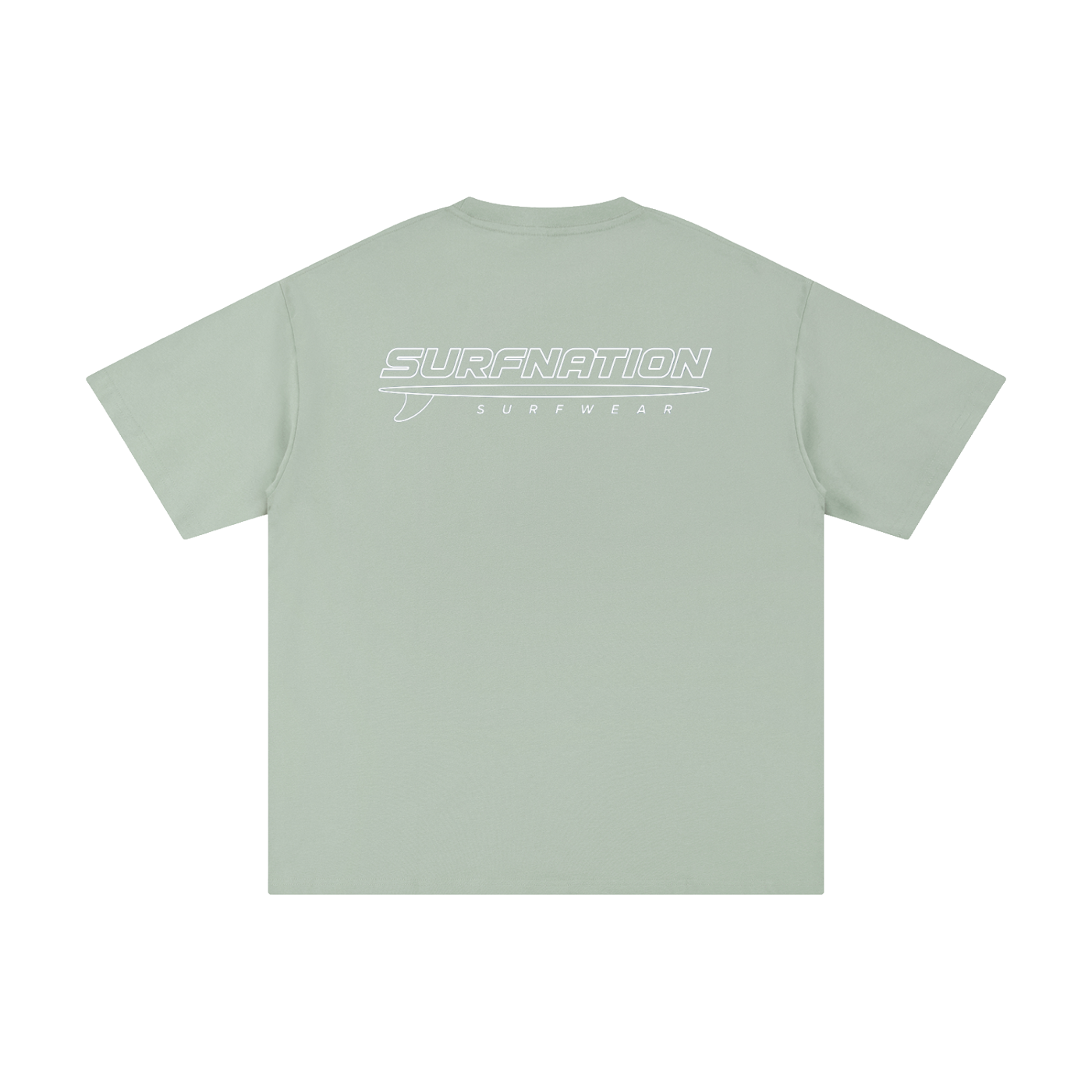 White Longboard Tee