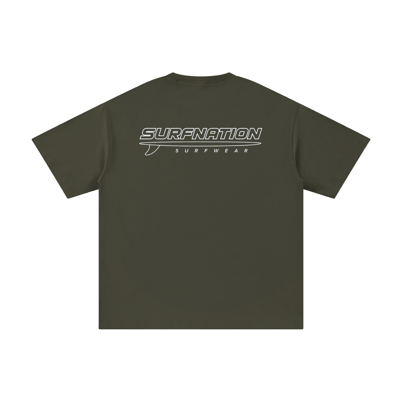White Longboard Tee