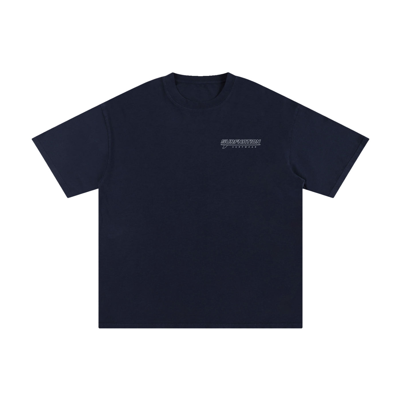 White Longboard Tee