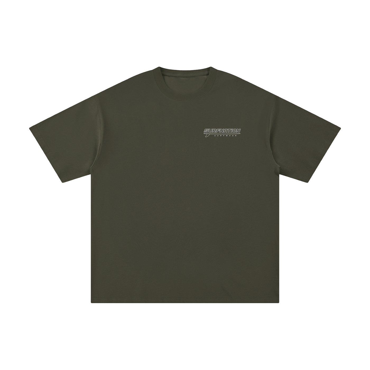 White Longboard Tee