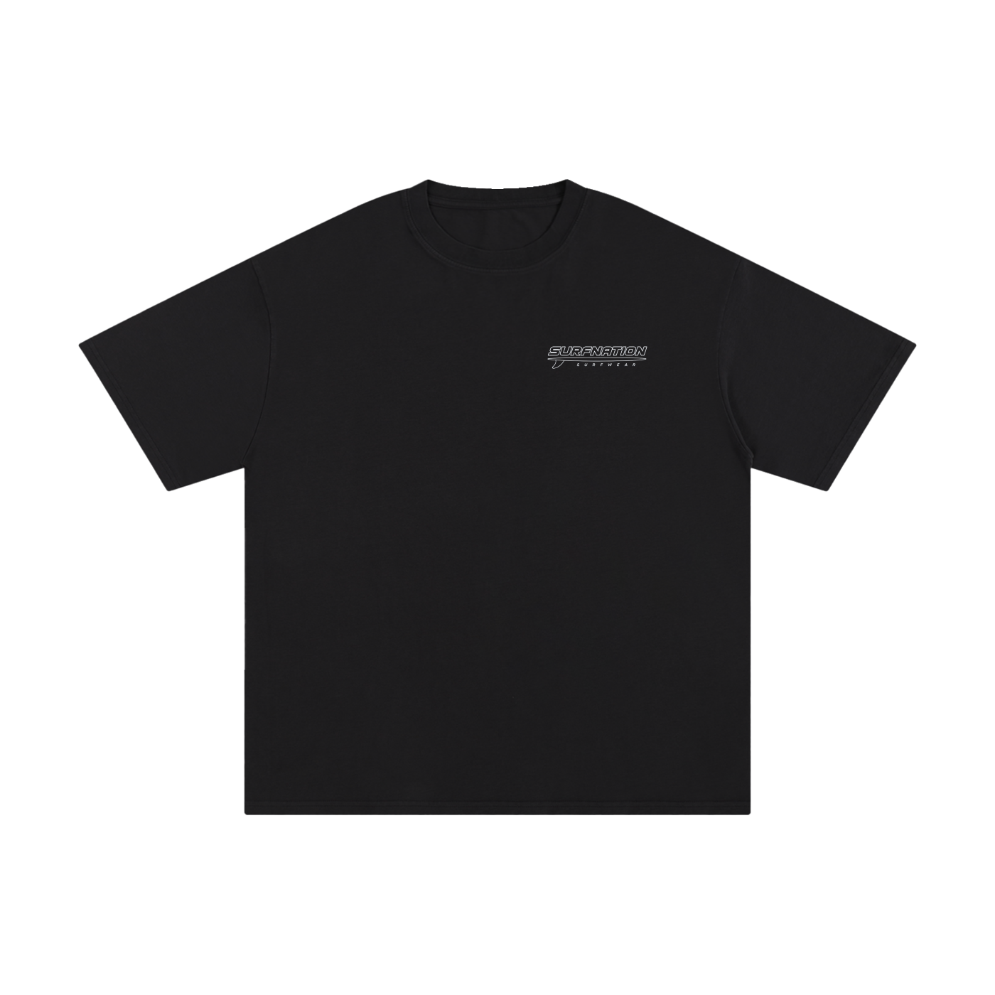 White Longboard Tee