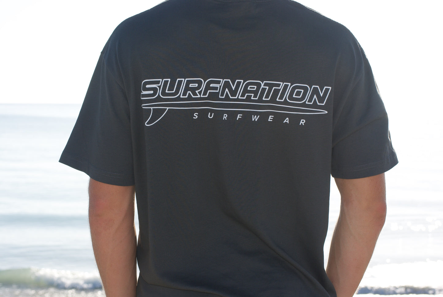 White Longboard Tee
